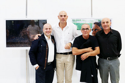 Da sinistra, Paolo Novi, Valerio Falcone, Ernesto Terlizzi, Raffaele Falcone